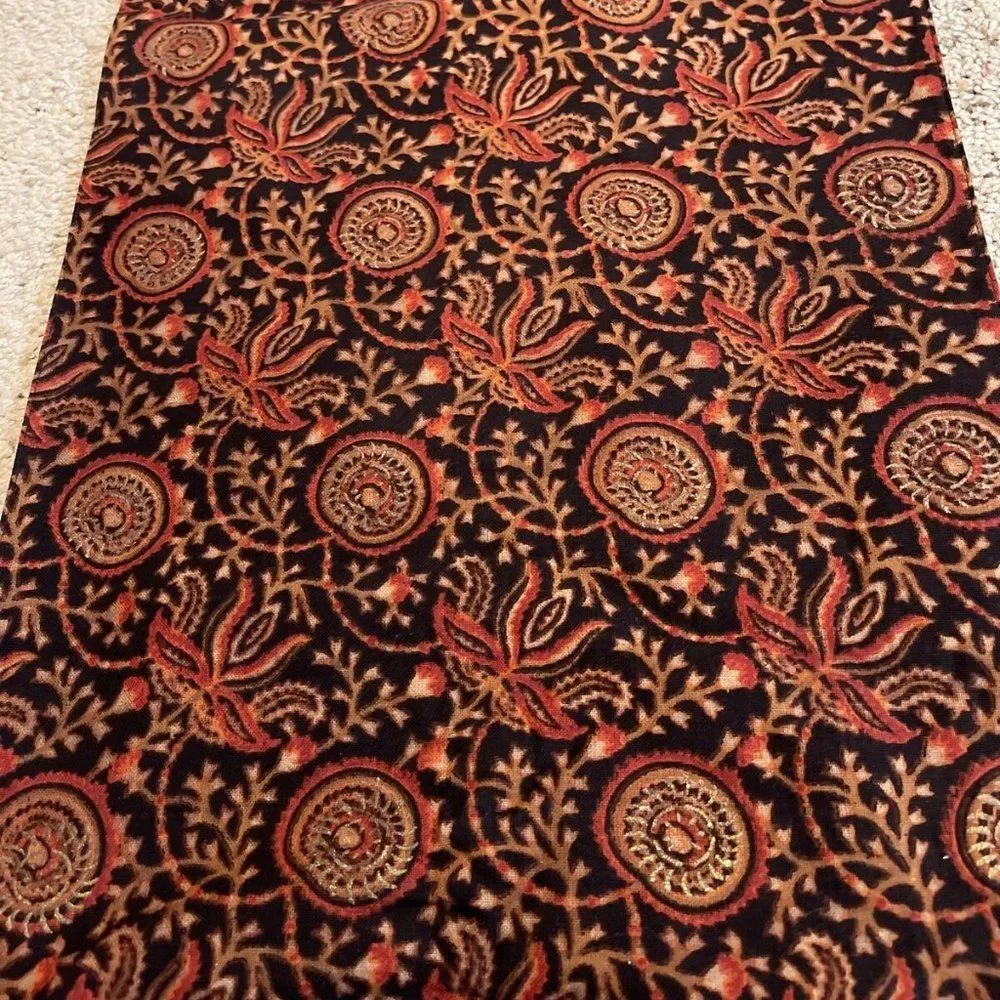 CRATE and BARREL RAJASTHALI Linen Table Runner with Dust Bag 14 x 90 inches
